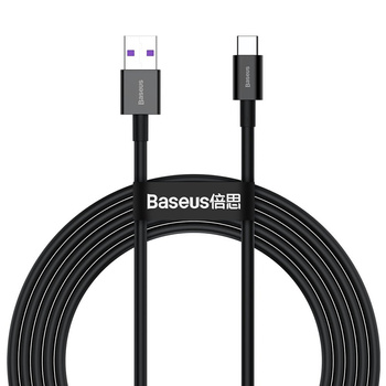 Kabel USB typ-C 66W 6A 2m Baseus czarny