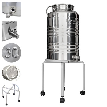 Pojemnik na wodę 30L z kranem Europa i podstawką