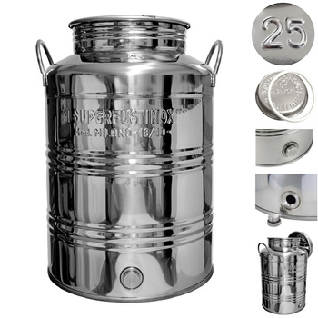 Pojemnik ze stali nierdzewnej beczka bańka 25l