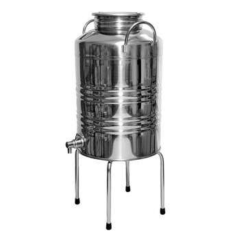 Beczka ze stali inox bańka 12l z kranem i podstawką