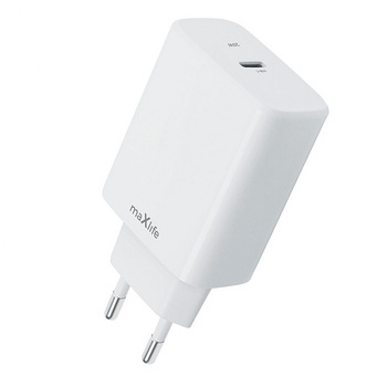 Szybka ładowarka sieciowa USB-C Maxlife PD 20W