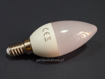 LED E14 5W świeczka barwa ciepła