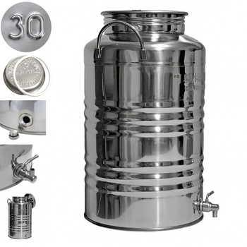 Beczka na bimber ze stali inox 30l z kranem Italia