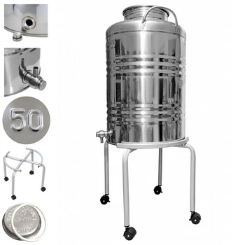 Bańka 50L z kranem inox Europa i podstawką