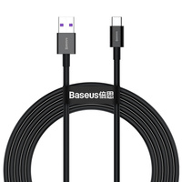 Kabel USB typ-C 66W 6A 2m Baseus czarny