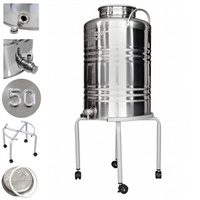 Bańka 50L z kranem inox Europa i podstawką