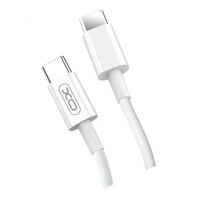Kabel USB typ-C / USB-C XO PD 1m biały