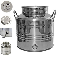 Zbiornik ze stali nierdzewnej beczka bańka 15l